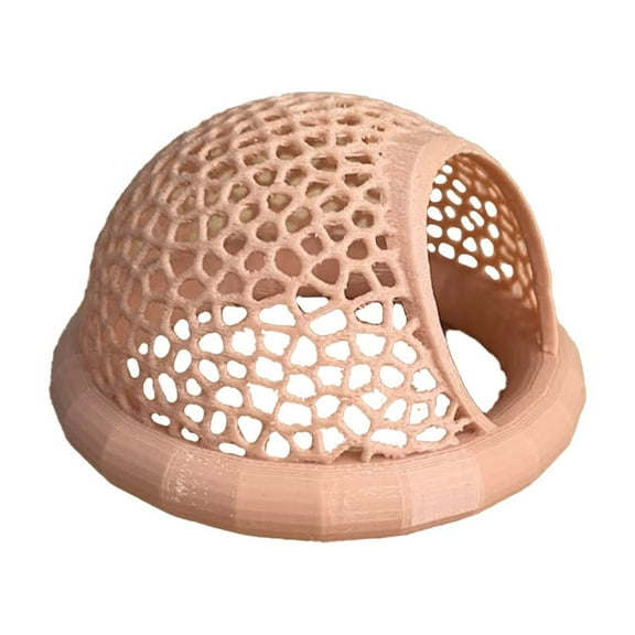 Floating Betta Hide & Shrimp Cave – All-in-One Aquarium Hammock, Feeder, and Safe Resting Spot for Stress-Free Fish Tanks Beige