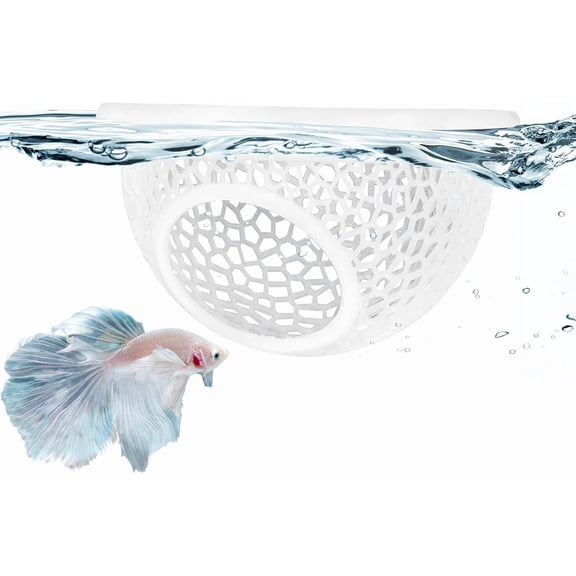 Floating Betta Hide & Shrimp Cave – All-in-One Aquarium Hammock, Feeder, and Safe Resting Spot for Stress-Free Fish Tanks