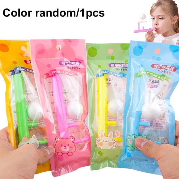 Floating Blow Pipe Toy Ball for Educational Bonding Motor Interactive Fun at Parties