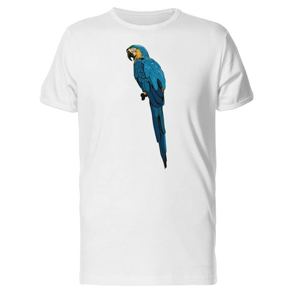 Floating Blue Macaw T-Shirt Men -Image by Shutterstock, Male Large