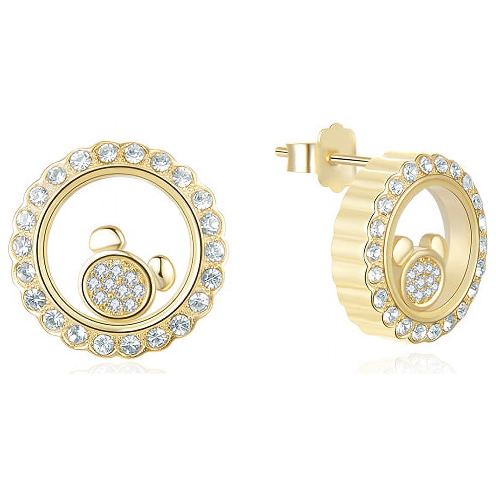 Bulldog Sterling Silver Jewelry Set - Dog Lover Necklace & Earrings With 18" Box Chain