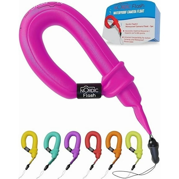 Nordic Flash Floating Camera Wrist Strap, Waterproof Wrist Strap for GoPro, Cameras, Waterproof Phone Cases - Pink