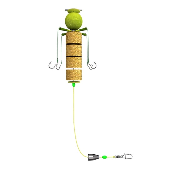 Floating Carp Hook Fishing Accessories Easy Installation Anti Bottom Suspension Fishing Rigs Hook Barbed Hook