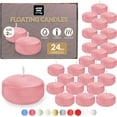 Floating for Centerpieces 24Pack, Floating Candle 2 inch HandRolled