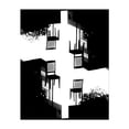 thumbnail image 1 of Floating Chairs Kaleidoscope - Manhattan New York Photography Surrealism Black and White Abstract Modern Art Silhouette Architecture Minimalist Unframed Wall Art Print 24 x 32 inches, 1 of 13