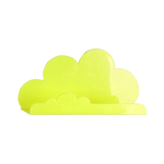 Floating Cloud Shelves for Wall Green Wavy Small Floating Shelves for Bathroom Living Room Bedroom Corner Nursery Decor,27×8×15 cm