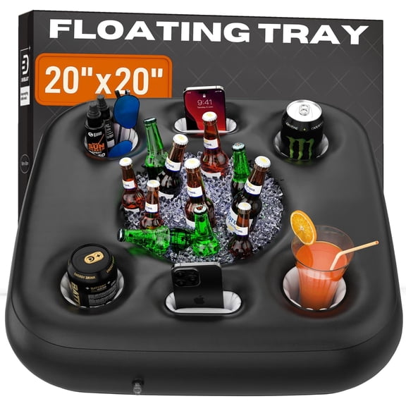 Floating Cooler for Pool, Lake, River & Kayak - Holds Up to 24 Cans with Ice - Leakproof Insulated Cooler for River Floating