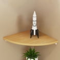 thumbnail image 1 of Floating Corner Shelf, Wall-mounted Wooden Rack for Bedroom Bathroom Living Room Kitchen, Small Plant Display, Home Decor Organizer, Multi-purpose Shelf, Space-saving Vertical Storage Solution, 1 of 6