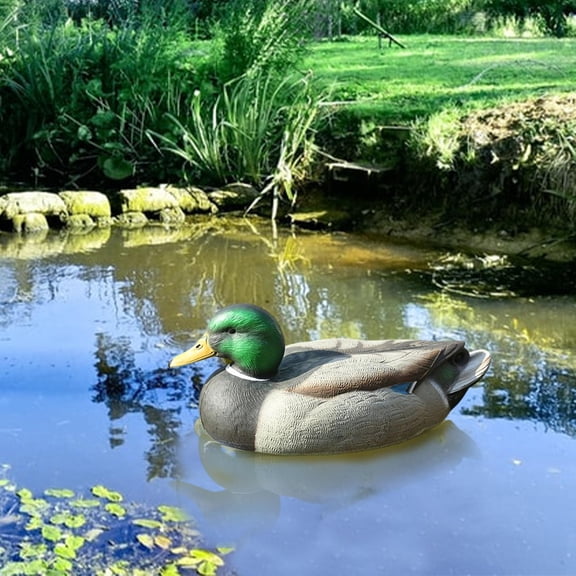 Floating Decoy Duck Decoy Drake with Weighted Floating Keel for Fishing 31x15x15cm