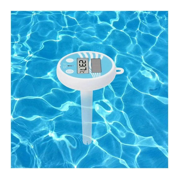 Floating Digital Pool Thermometer Solar Powered Outdoor Pool Thermometer Waterproof LCD Display ,Pool Essentials