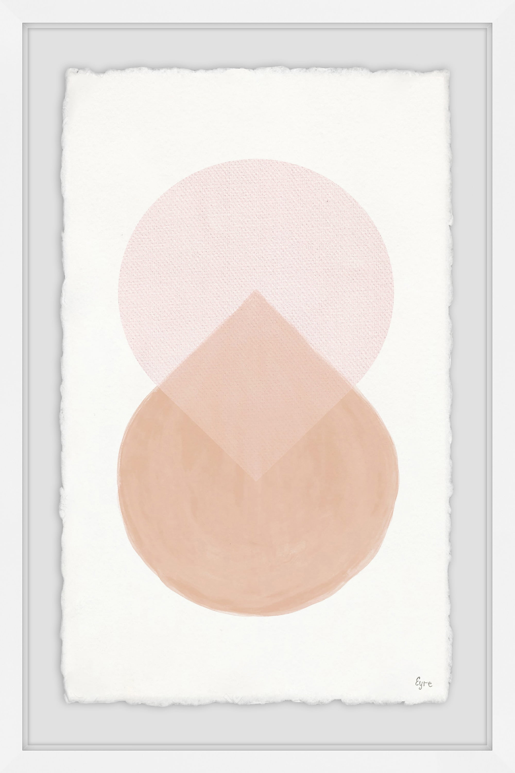 Floating Drop Framed Painting Print