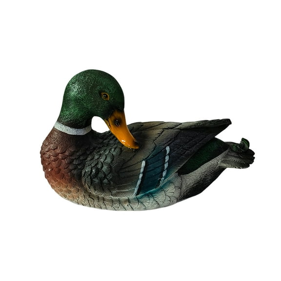 Floating Duck Sculpture Resin Duck Statue Garden Pond Pool Decor Floating Duck Outdoor Ornament Gift for Nature Lovers