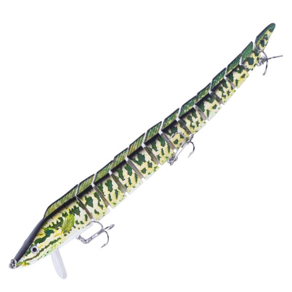 Floating Eel Lures Crankbait 13 Segments Fishing Artificial Baits with Hook