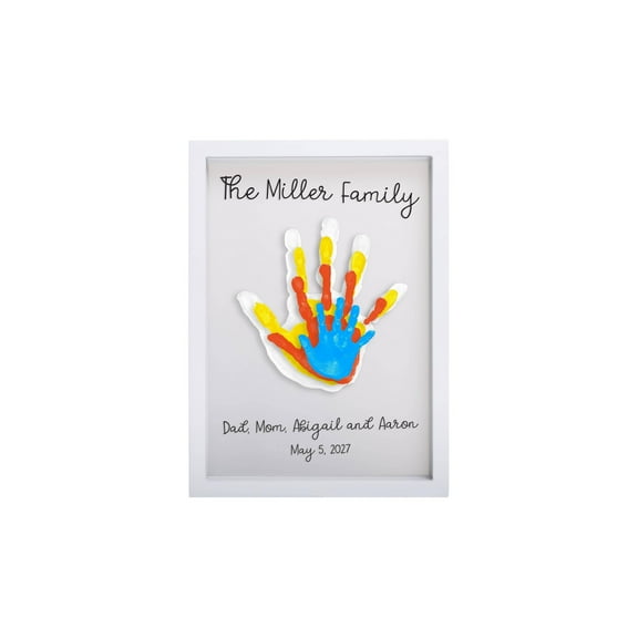 Floating Family Handprint Frame Kit - White