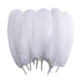 thumbnail image 1 of Floating Feathers, Natural Large 5-7 Inch DIY Hair Decorations, Professionally Cleaned Steam Sterilized Wedding Party Masks Accessories, White, 1 of 2