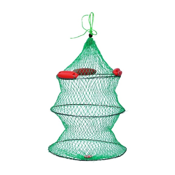 Floating Fish Basket with Triple Float Design, Metal Nylon Mesh Live Storage, 15.76 x 23.64 Inch, 1 Count