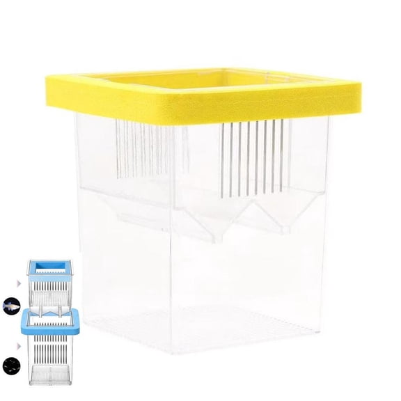 Floating Fish Breeding Incubator Box, Suspended Fry Isolation Container, Aquarium Floating Hatchery Box for Pregnant Fish and Baby Fish