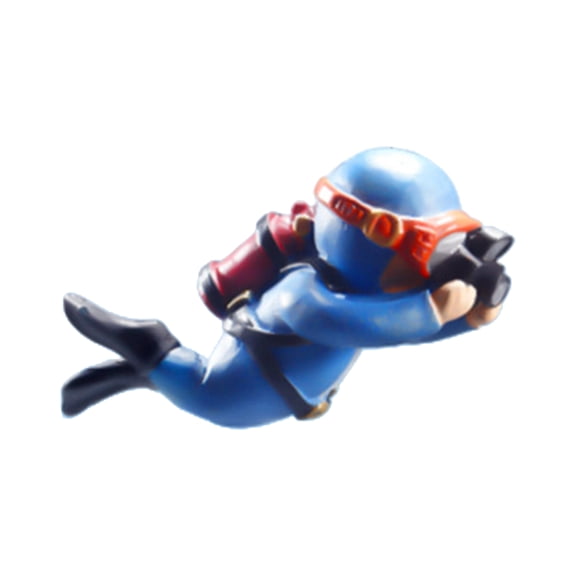 Floating Fish Decoration Cute Little Diver Aquarium Ornaments Cartoon Fish Accessories Device Set Accessories