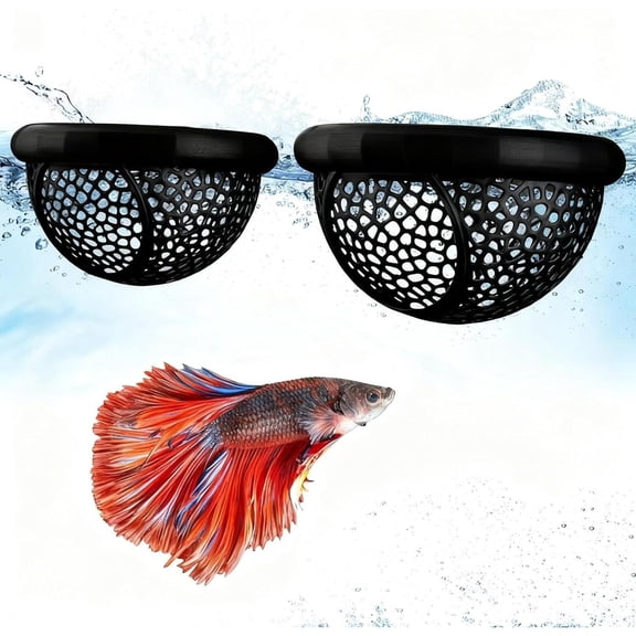 Floating Fish Feeder Ring, Anti-Overflow Food Holder for Betta Fish Tank