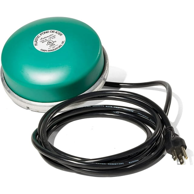 Floating Fish Plant Secure All Pond DeIcer with Chew Proof Cord Self