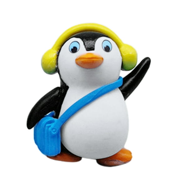 Floating Fish Tank Decorations Cute Little Penguin (wire + Ball) Aquarium Decoration Cartoon Fish Playmate