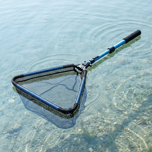 Floating Fishing Net, Foldable & Telescopic Landing Net for Kayak, Boat & Fly Fishing, Tangle-Free Rubber Coated Mesh, Catch and Release Net for Bass & Trout (28"-36")