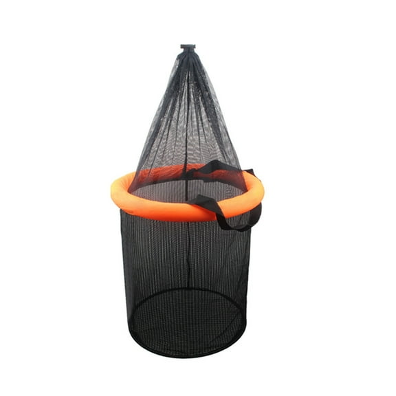 Floating Fishing Net Large Fish Locating Catching Guard Net Folding Fish Keeper Fishing Bucket Storage Bag Enduring