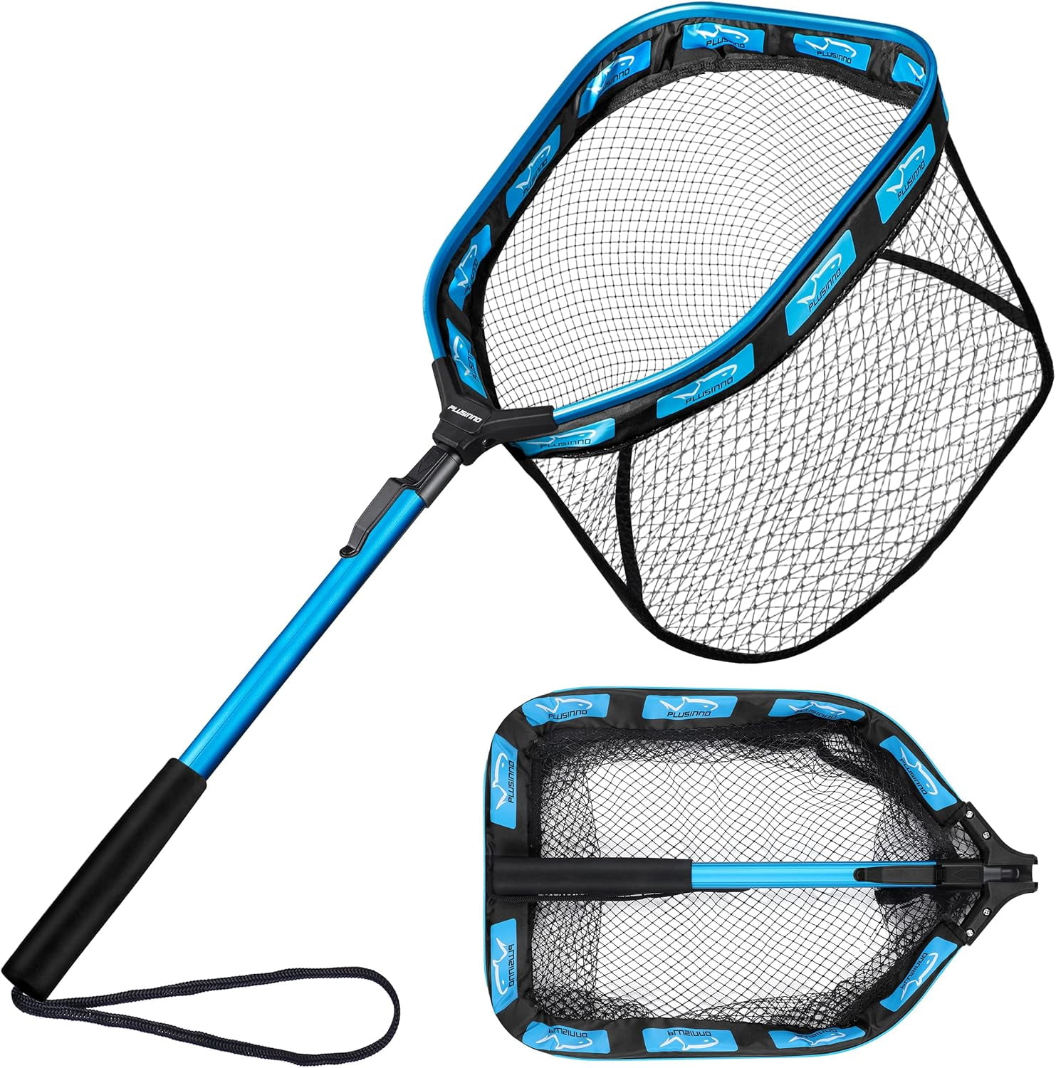Floating Fishing Net for Steelhead, Salmon, Fly, Kayak, Catfish, Bass, Trout Fishing, Rubber Coated Landing Net ( 11.8