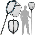 thumbnail image 1 of Floating Fishing Net with Telescoping Handle, Carbon Fiber Ultralight Long Fish Net, Collapsible Landing Net 6.56/7.86Ft, Fishing Gear Kayak Accessories for Bass Trout Salmon, 1 of 11