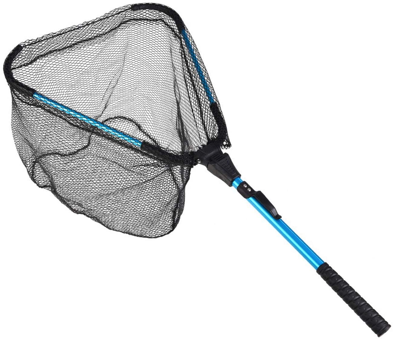 2/1pcs Floating Fishing-Net Rubber Coated Landing Net Pole Easy  Catch&Release Foldable Telescopic Sea Fishing Goods Accessorie - AliExpress