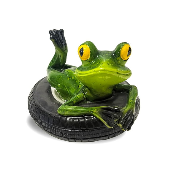 Floating Frogs For Ponds, Cute Frog Statues Pond Floating Decoration For Garden Outdoor, Resin Miniature Frog Statue