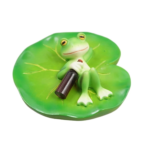 Floating Frogs Resin Sculpture - Outdoor Pond Decor, Floating Frog Statue for Garden Landscapes