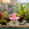 thumbnail image 1 of Floating Ghost Aquarium Hideout, Halloween Witch Hat Fish Tank Shelter Ornament, Hollow Mesh Breeding Cave for Betta Shrimp Small Fish, Safe Adjustable Decor for Halloween Tank, 1 of 6