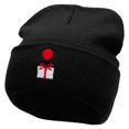 thumbnail image 1 of Floating Gift Embroidered 12 Inch Long Knitted Beanie - Black OSFM, 1 of 5