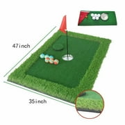 Floating Golf Green Mat Pool Putting Training Golf Game Gift in Differents Sizes for Outdoor (STANDARD 35*47 INCH)