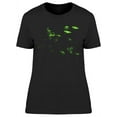 thumbnail image 1 of Floating Green Jellyfish  T-Shirt Women -Image by Shutterstock, Female Small, 1 of 2