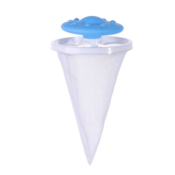 Floating Hair Catcher for Washing Machine - Cross-Shaped Mesh, Reusable & Lint Removal - Laundry Tool for Pet Hair/Debris Prevention