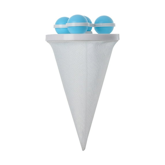 Floating Hair Filter Bag for Laundry | Pet Hair & Lint Catcher | Reusable Mesh Washer Filter | Conical Design for Washing Machines | Clothes Debris Remover