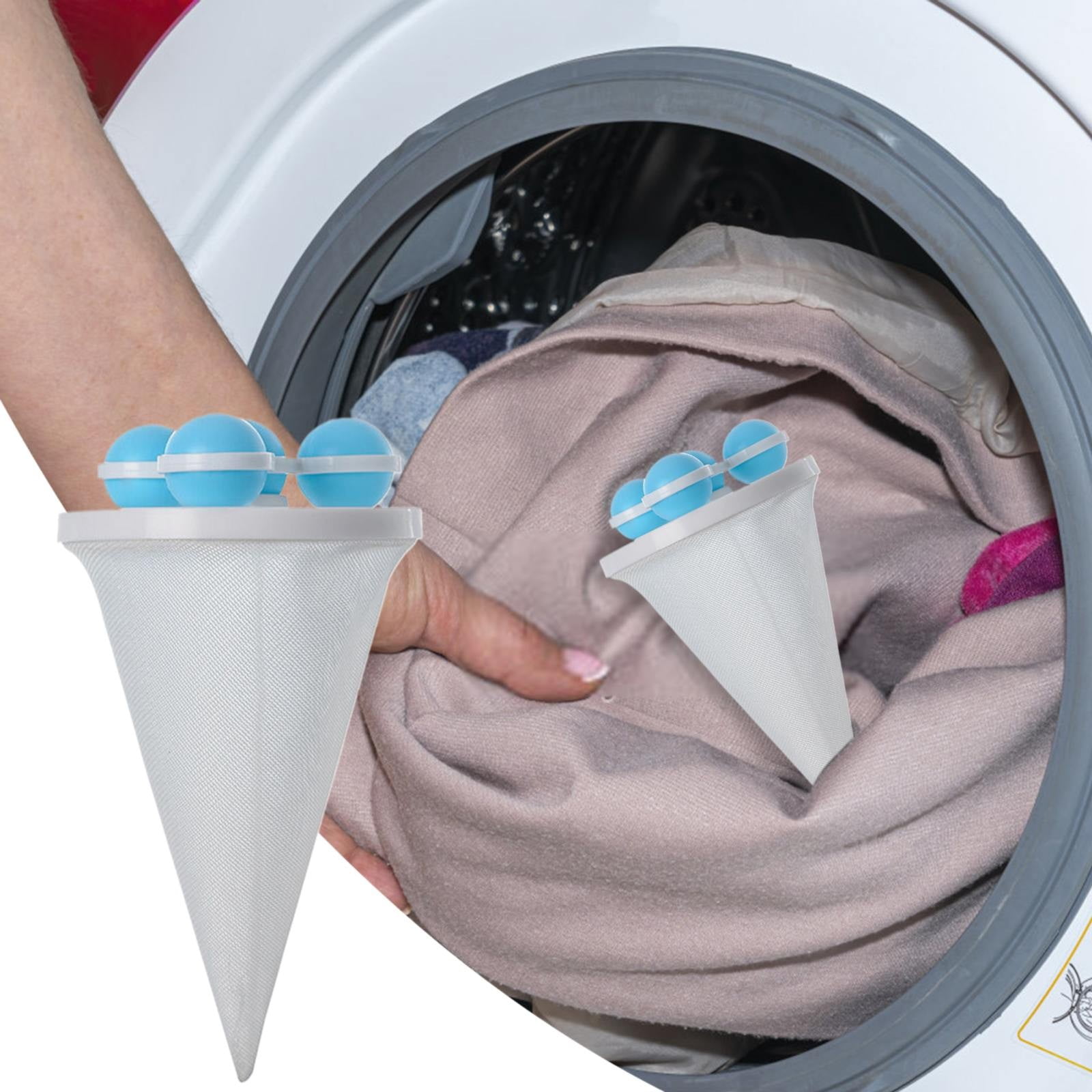 Floating Hair Filtering Mesh Removal, 2024 Upgraded Lint Catcher for Washing Machine Cleaning