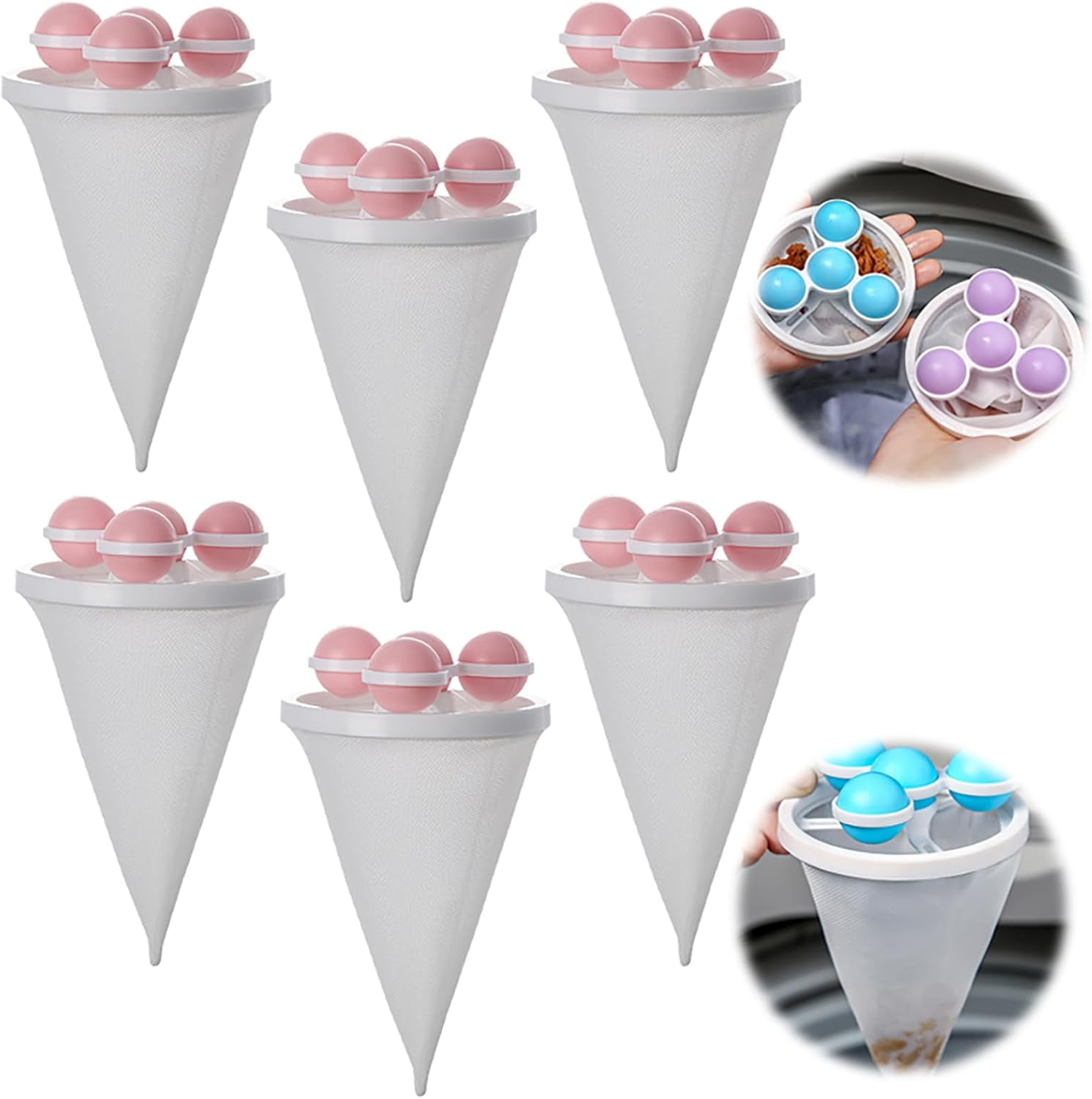 Floating Hair Filtering Mesh Removal, 2025 Upgrade Laundry pet Hair
