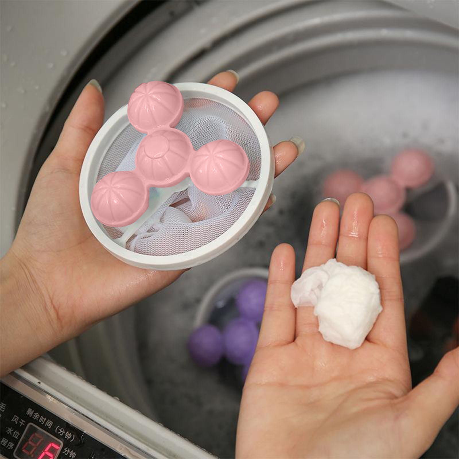 Floating Hair Filtering Mesh Removal Washing Machine Hair Catcher for