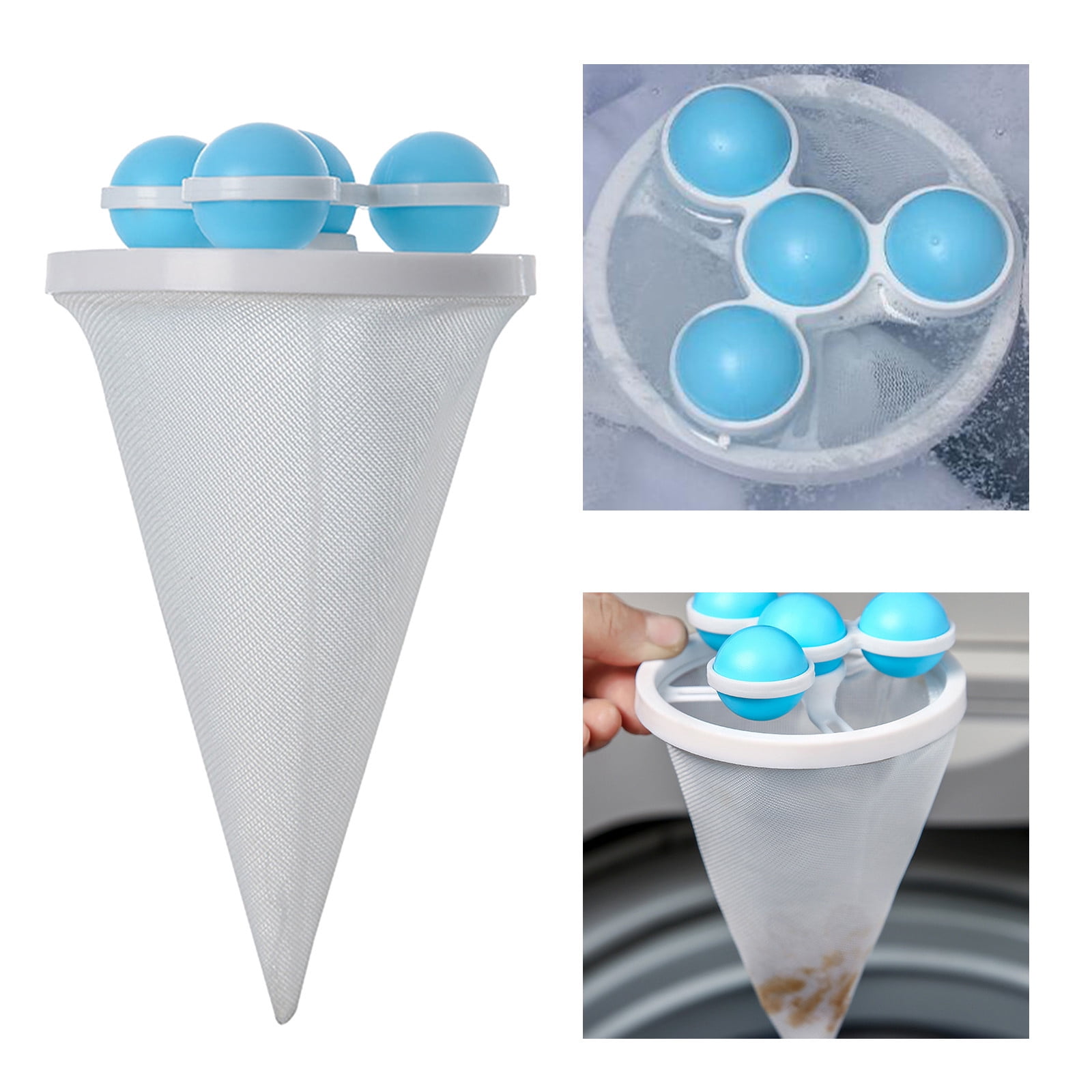 Floating Hair Filtering Mesh Removal for Washing Machine Reusable