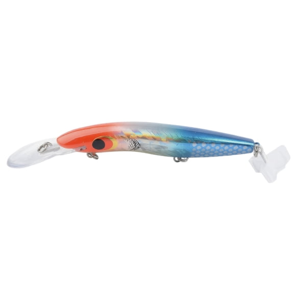 Floating Hard Bait Lure for Sea Bass and Pike Fishing with Fish Design and Color Pattern for Freshwater and Saltwater Use 2 Pack Metal Fishing Lure Set