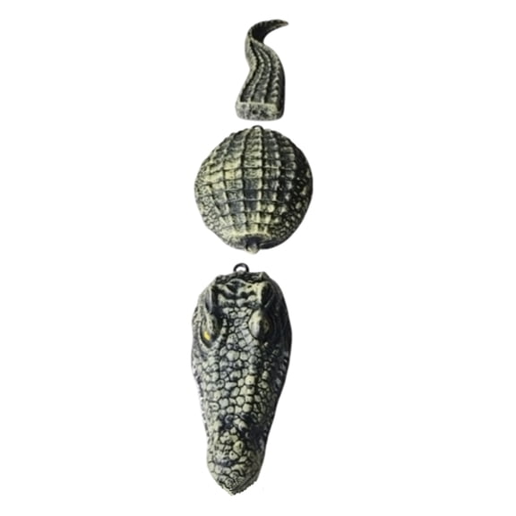 Floating Head Novelty Outdoor Statue for Pond - Interactive Gator Floating Head Toy for Goose Control and Yard