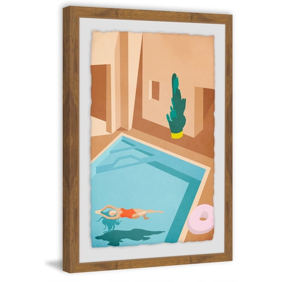 Floating II Framed Painting Print
