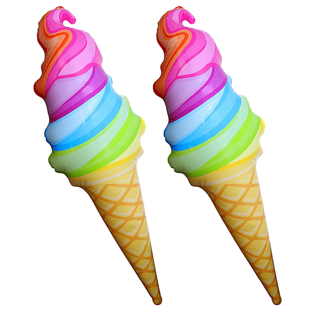 Floating Ice Cream Cones Water Park Vacation Simulation Photo Props Pvc