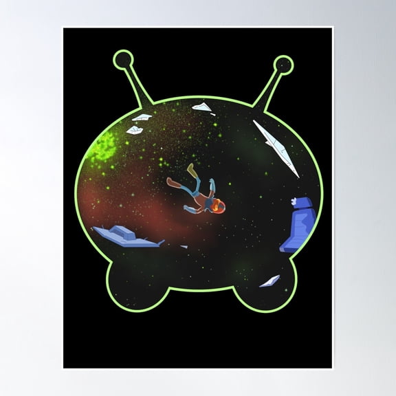 Floating In Final Space Poster Wall Art, Modern Wall Decor, 8x12 UNFRAMED