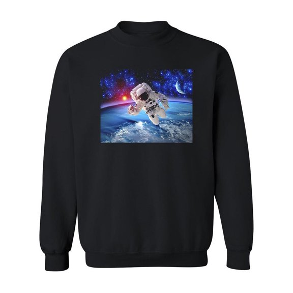 Floating In Space Sweatshirt Men -Image by Shutterstock, Male Large