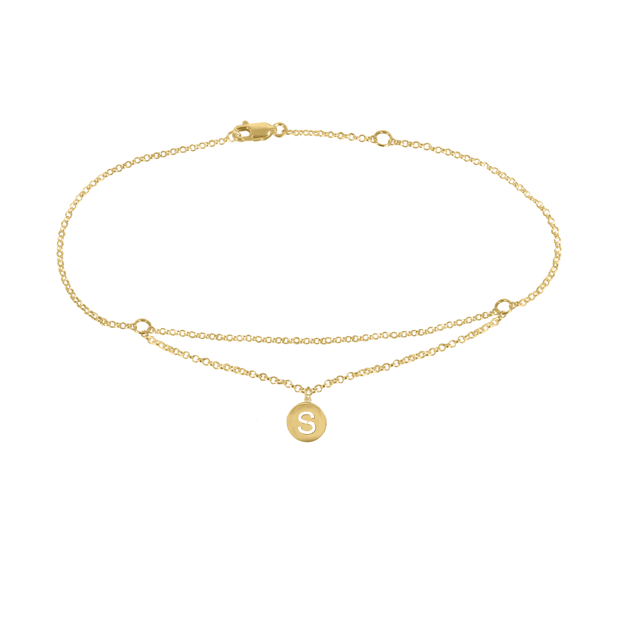HEIGHTS JEWELERS Floating Initial Anklet