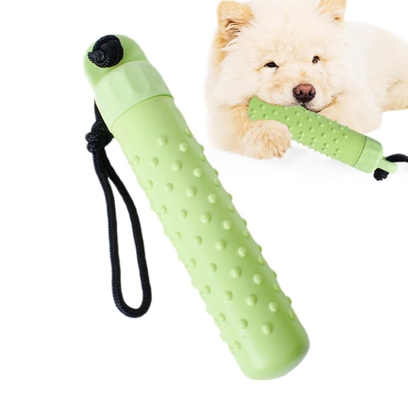 Floating Interactive Dog Toy for Water Play, Treat Dispensing Chew Toy for Teeth Cleaning Grinding, Outdoor Training Fetch Toy, Green